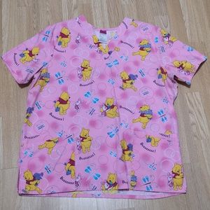 Disney winnie the pooh scrub top